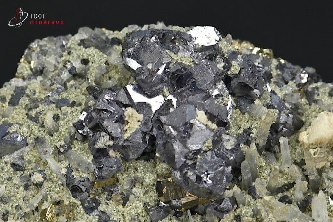 galene pyrite quartz mineraux