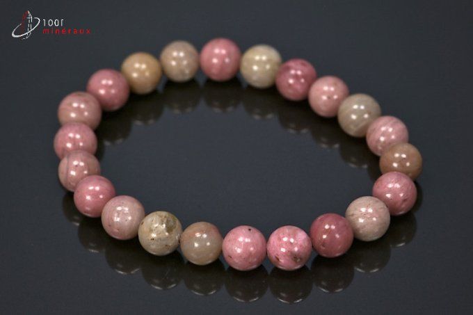 bracelet mineraux rhodonite