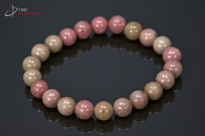 bracelet mineraux rhodonite