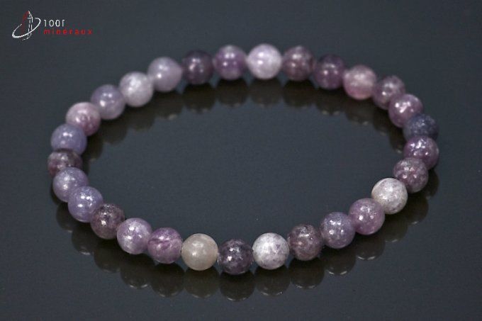bracelet lepidolite mineraux
