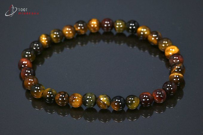 bracelet trois yeux mineraux