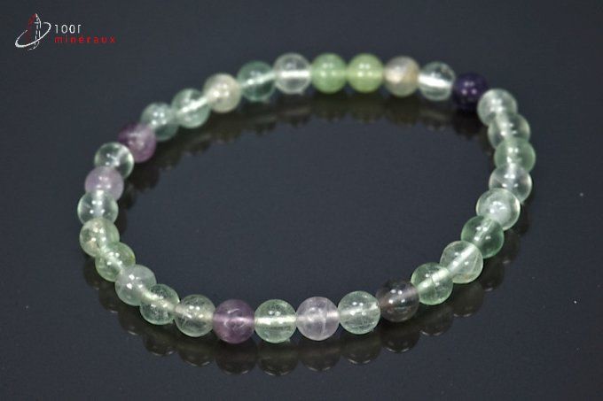 bracelet perles fluorine mineraux