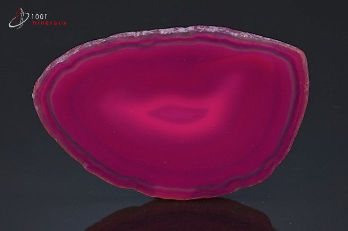 agate en tranche teintee rose