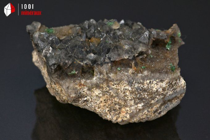 quartz_morion_torbernite_mineraux_cristaux