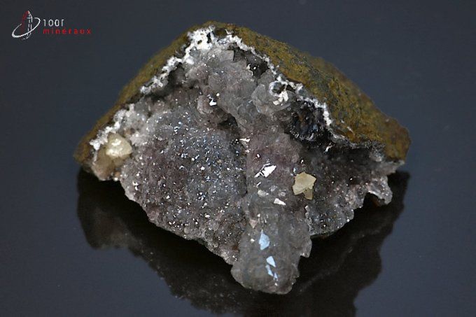 quartz et pyrolusite polianite
