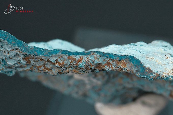 Shattuckite et Chrysocolle - R.D. Congo - minéraux à cristaux 7,2 cm / 22g / BE684