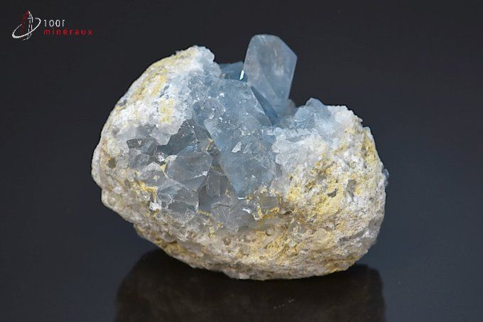 cristaux de celestine bleue