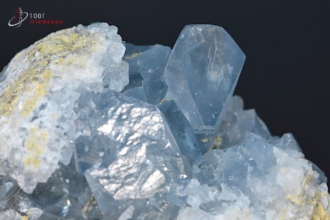 cristaux de celestine bleue