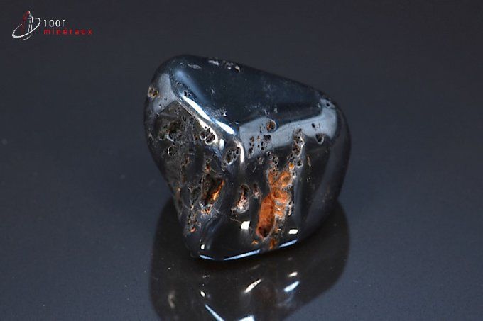 pierre polie d'hematite