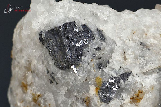 galene quartz mineraux
