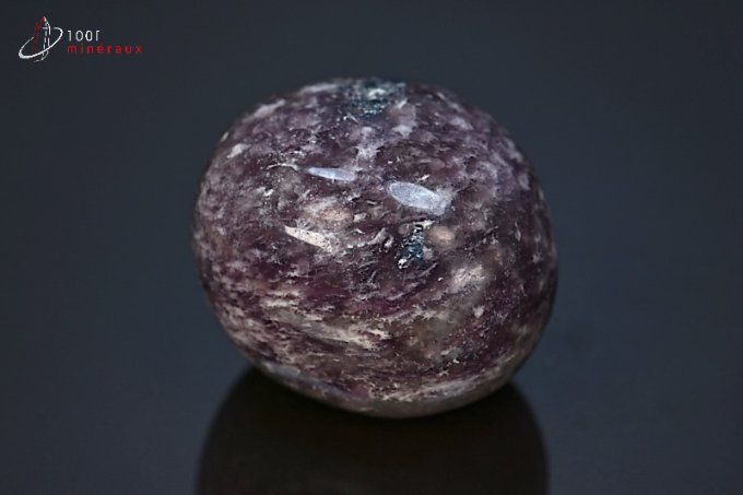 Lépidolite polie galet
