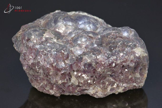 cristaux mamelonnee de lepidolite testacee