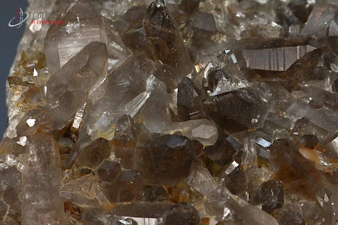 cristaux de quartz fume