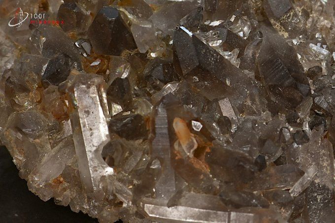 cristaux de quartz fume