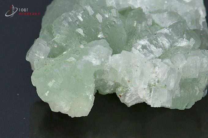 prehnite cristallisée verte