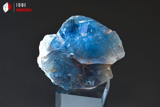 fluorine bleue translucide