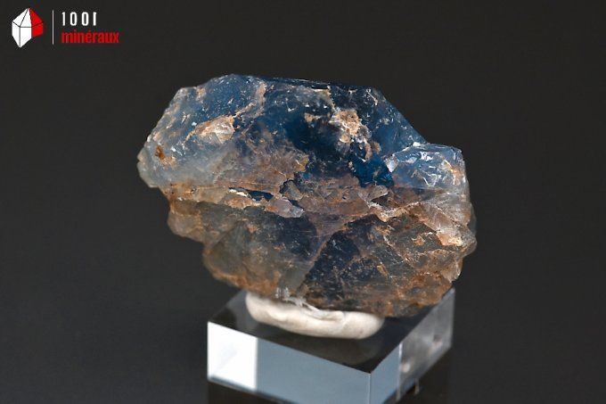 fluorine bleue translucide