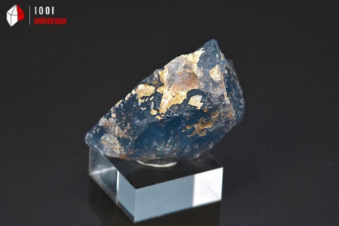 cristal de fluorine bleue translucide