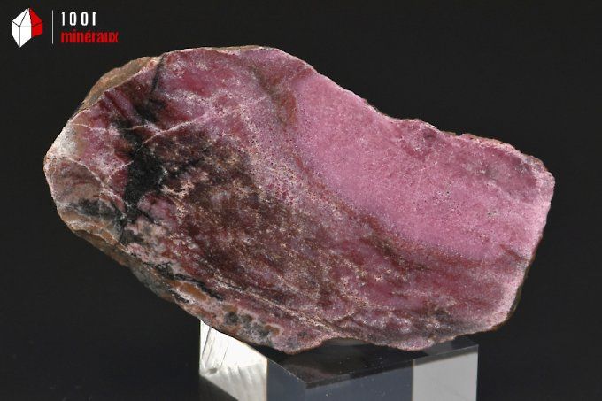 plaque de rhodonite polie