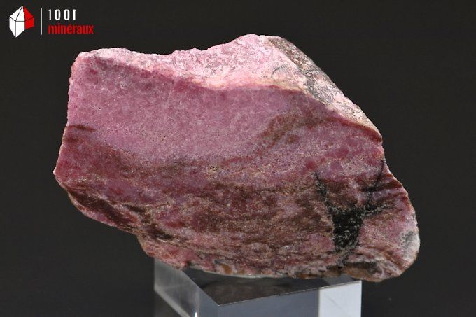 plaque de rhodonite polie