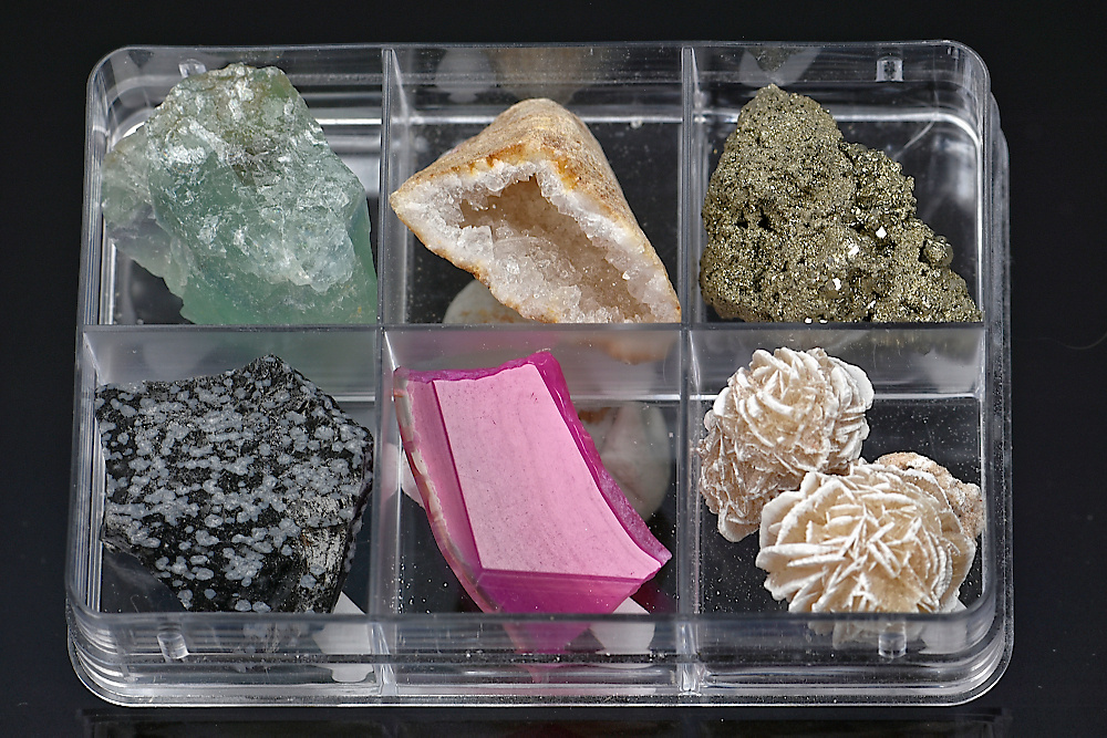 Boîte de 6 minéraux Boîte de 6 minéraux